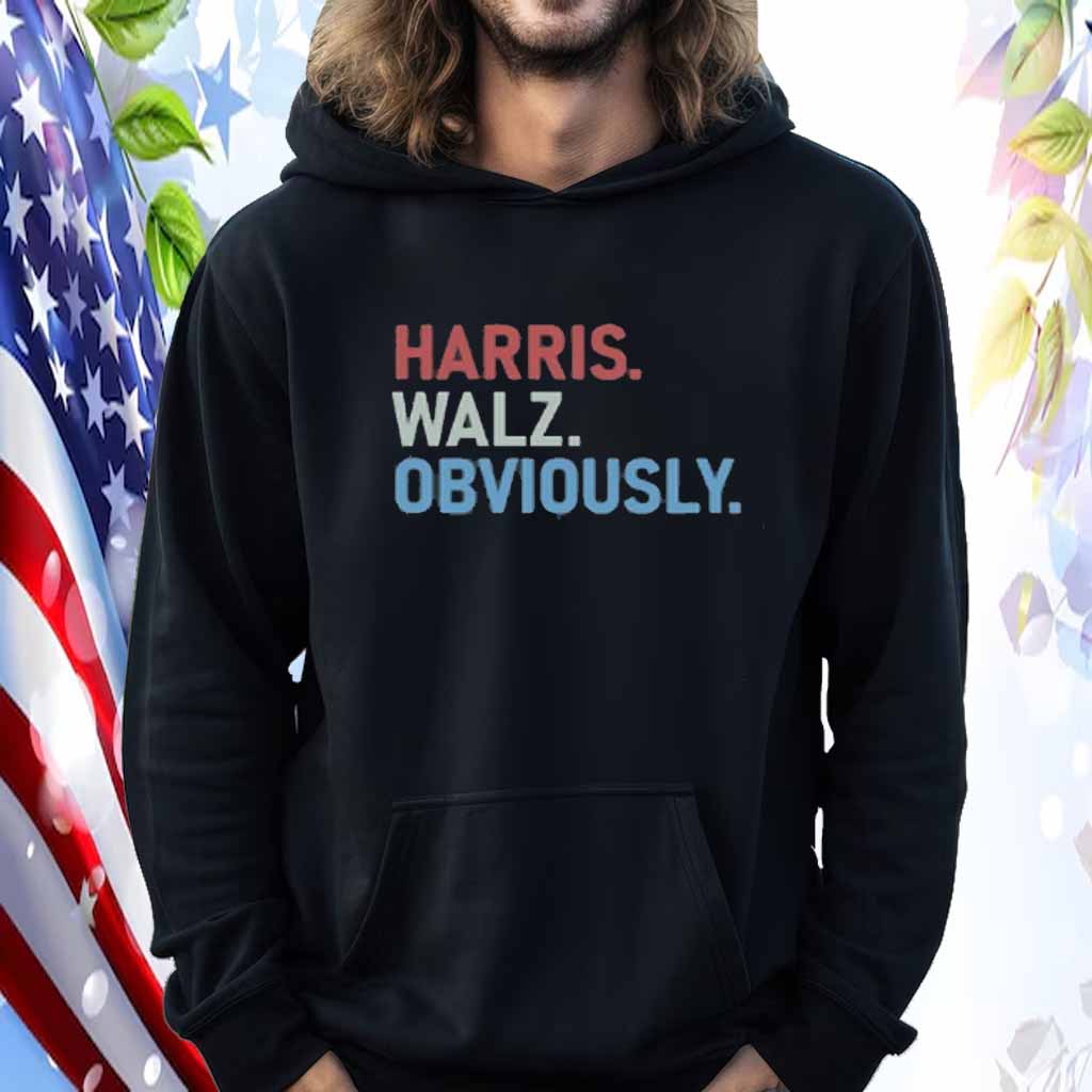 Harris Walz Obviously For President 2024 Shirt