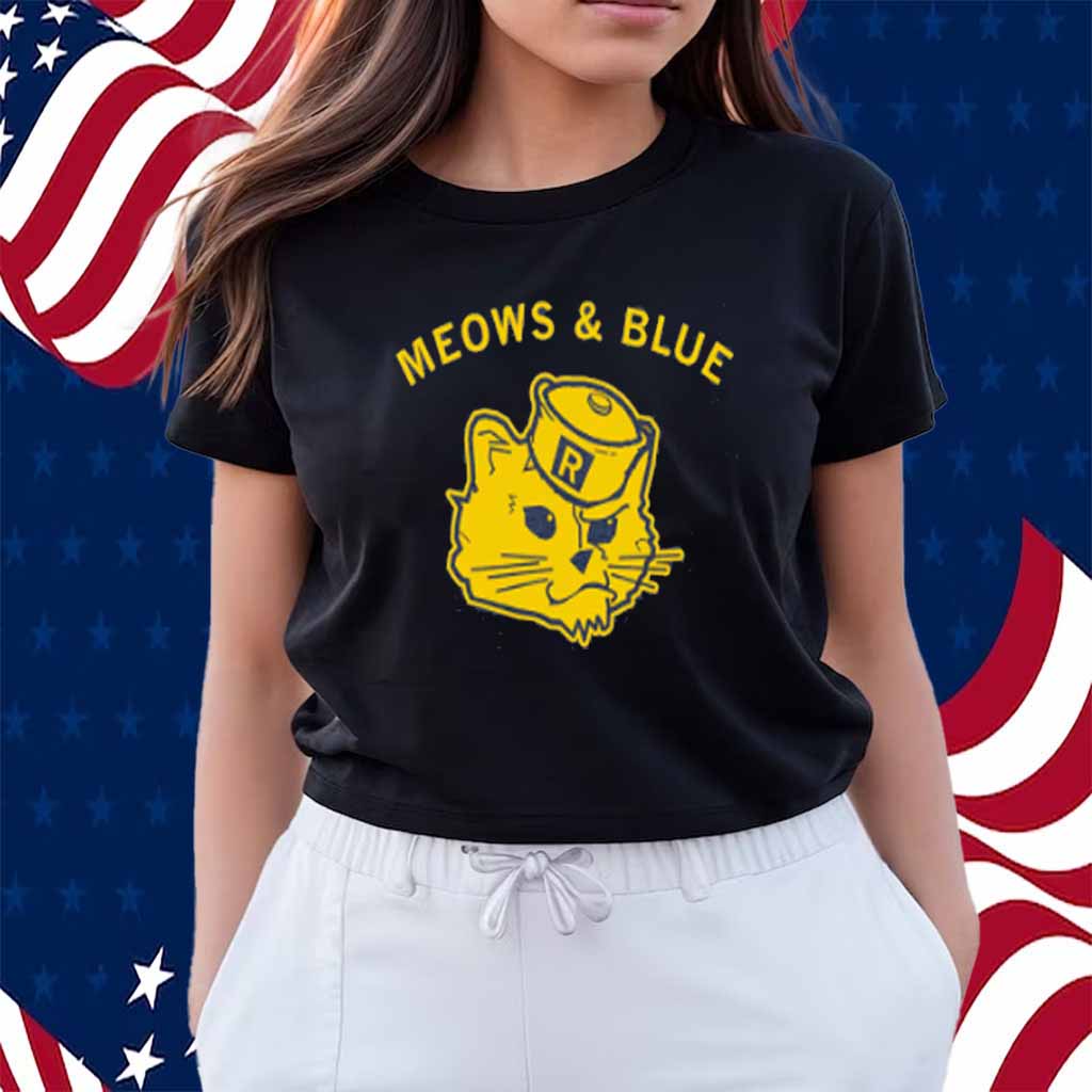 MEOWS & BLUE T-SHIRT