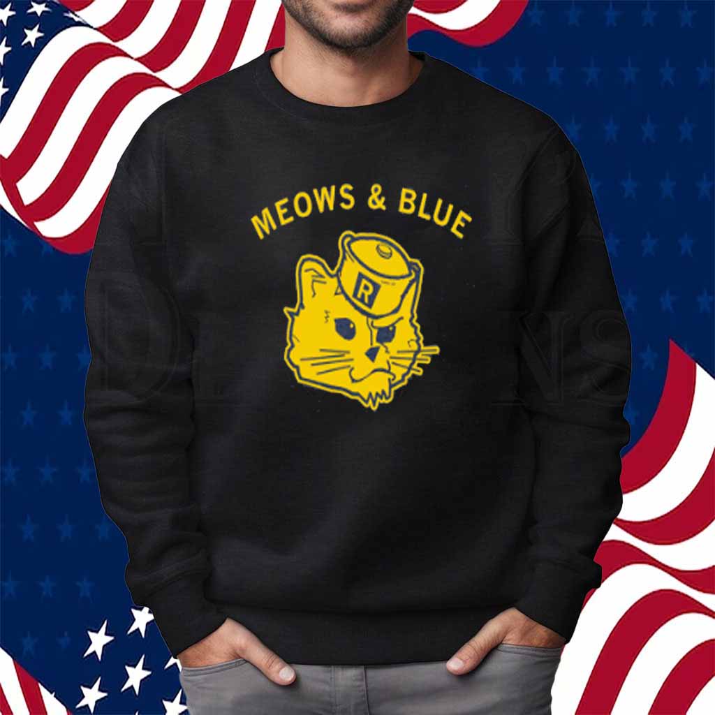 MEOWS & BLUE T-SHIRT