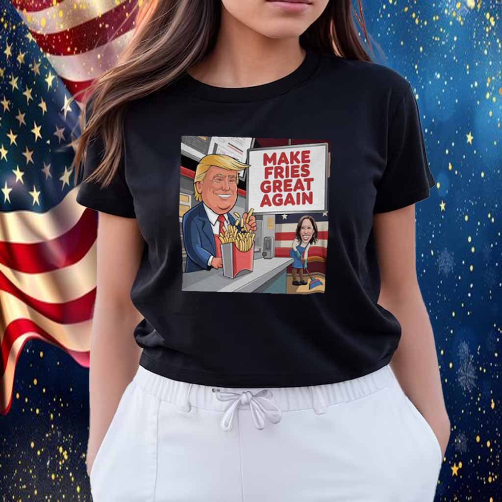 Make Fries Great Again Trump Cartoon T-Shirt