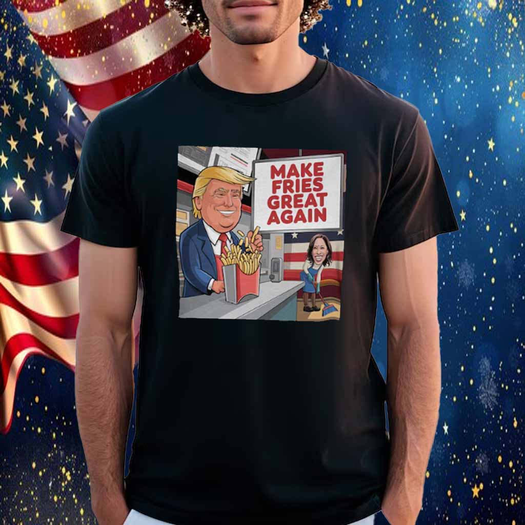 Make Fries Great Again Trump Cartoon T-Shirt