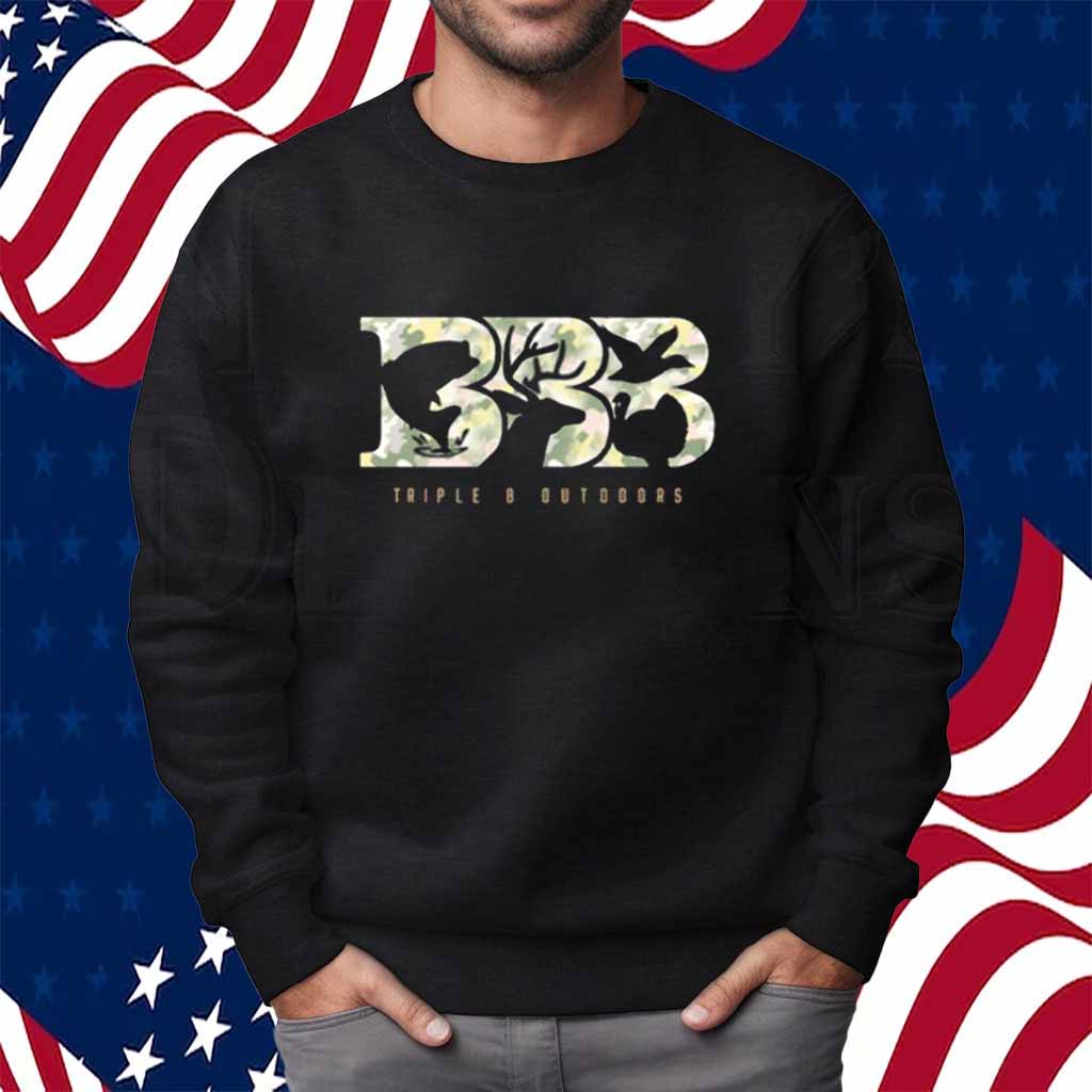 Triple B Outdoors Green Camo Logo T-Shirt