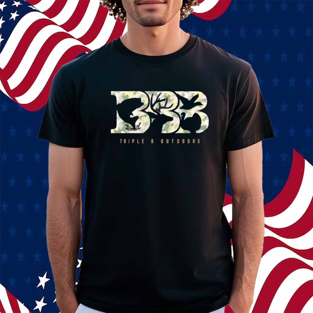 Triple B Outdoors Green Camo Logo T-Shirt
