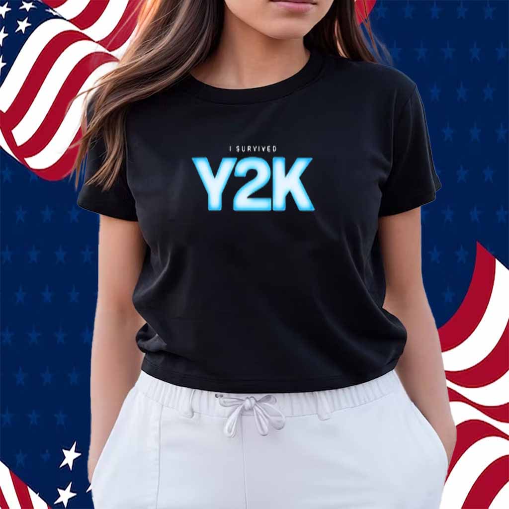 A24 I Survived Y2k T-Shirt