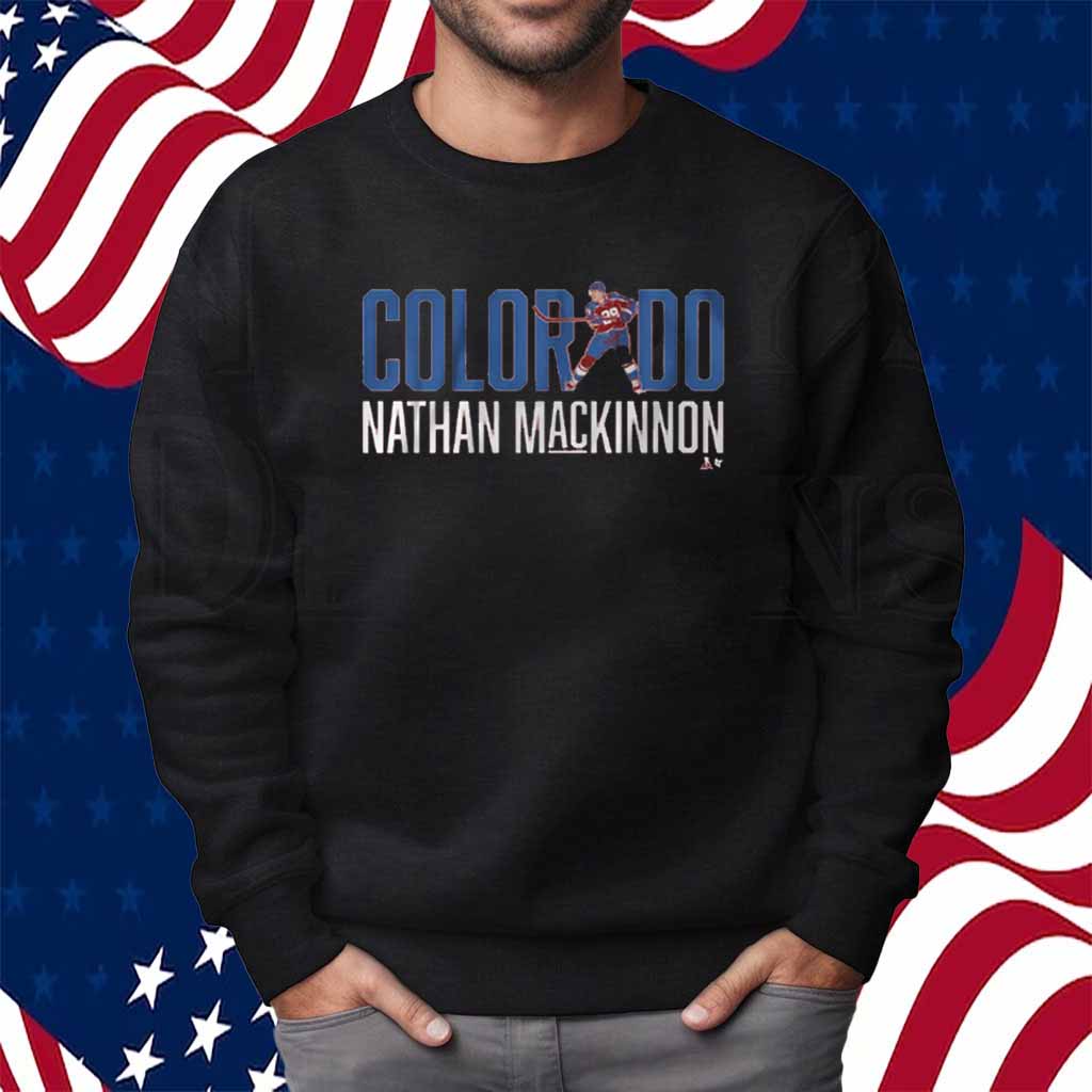 NATHAN MACKINNON LETTER STAR SHIRT