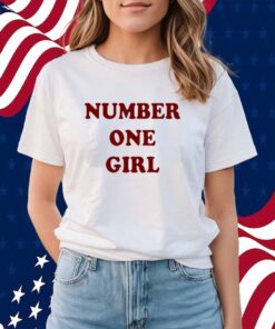 Rosé Wearing Number One Girl Shirt