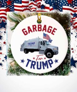 Trump Garbage Truck Christmas 2024 Ornament