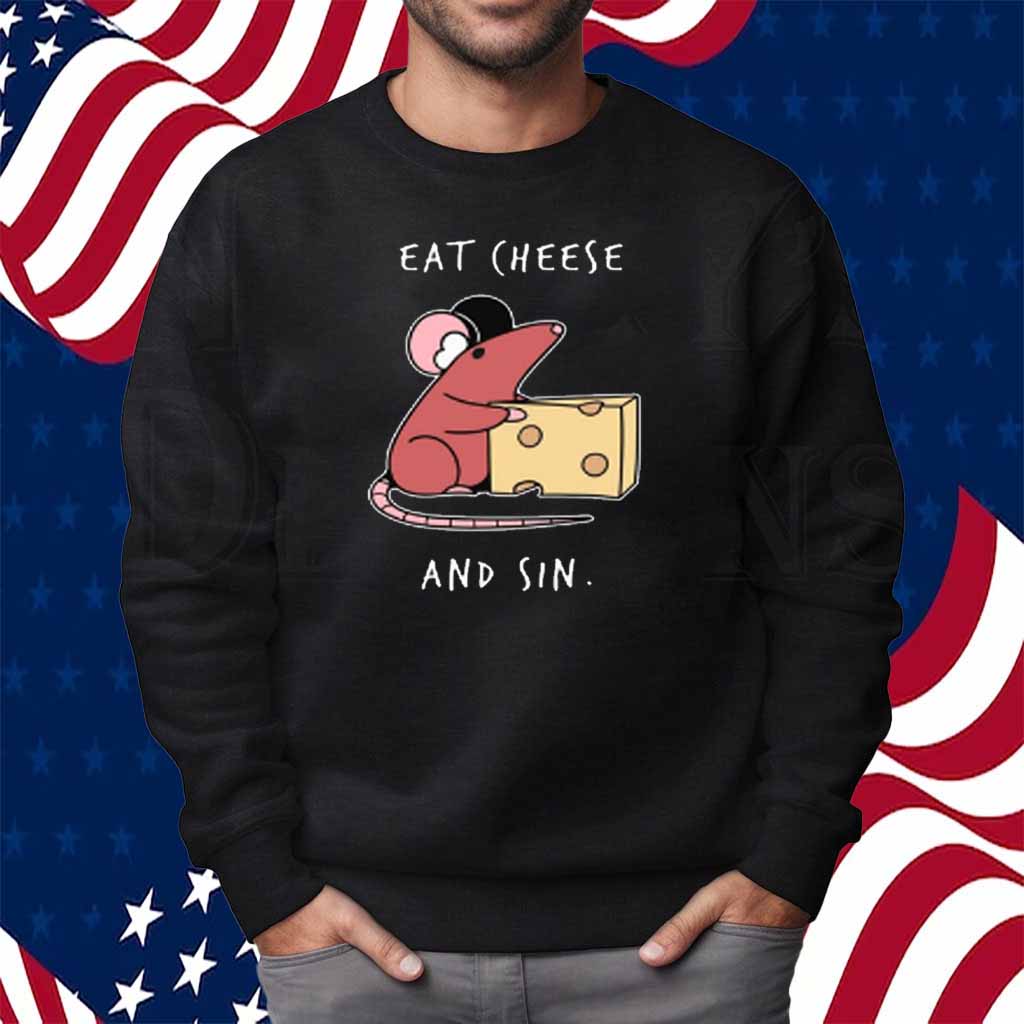 Yorunomachi Store Eat Cheese And Sin Shirt