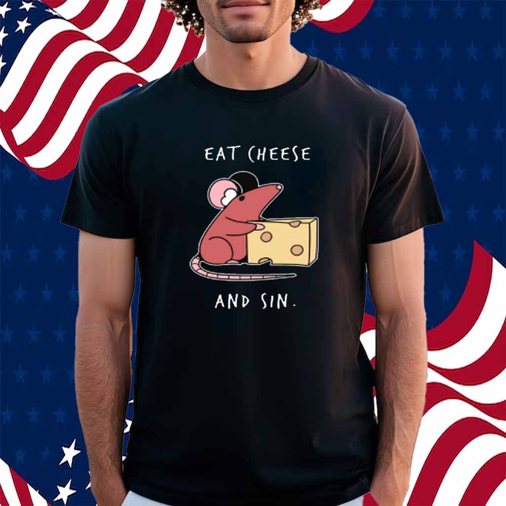 Yorunomachi Store Eat Cheese And Sin Shirt