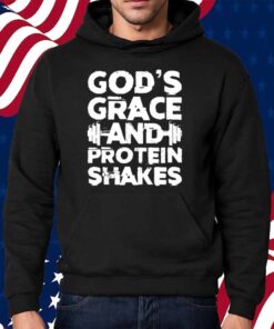 Iron Panda God's Grace And Protein Shake Washed Gym Shirt