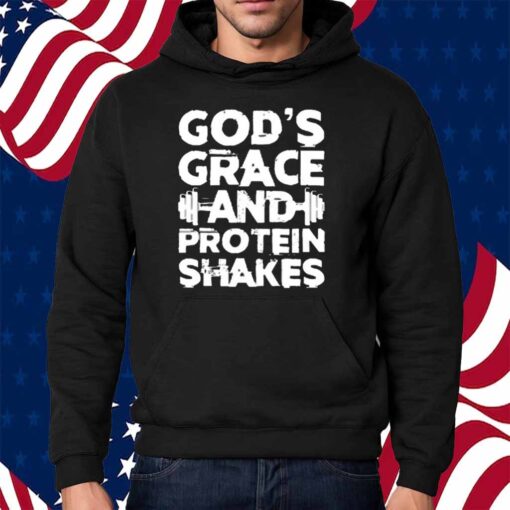 Iron Panda God's Grace And Protein Shake Washed Gym Shirt
