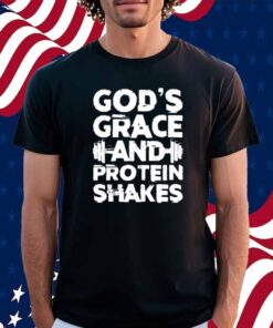 Iron Panda God's Grace And Protein Shake Washed Gym Shirt