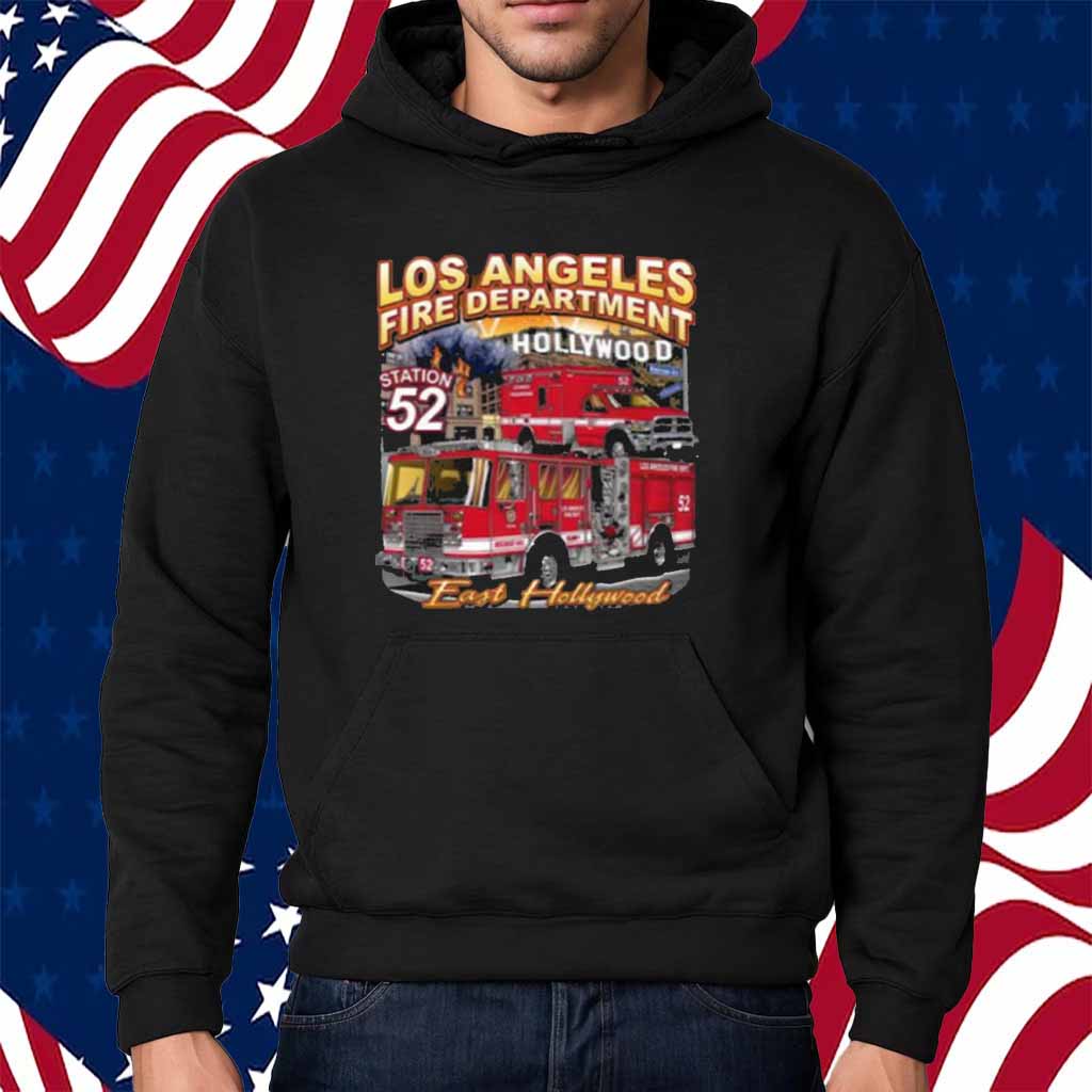 los angeles fire department, LAFD Station 52 East Hollywood California Fire Shirt