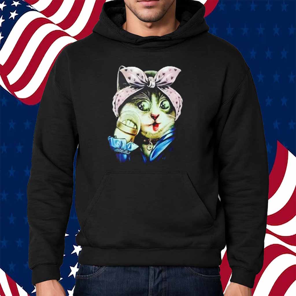 Classy female cat with bow makeup Shirt