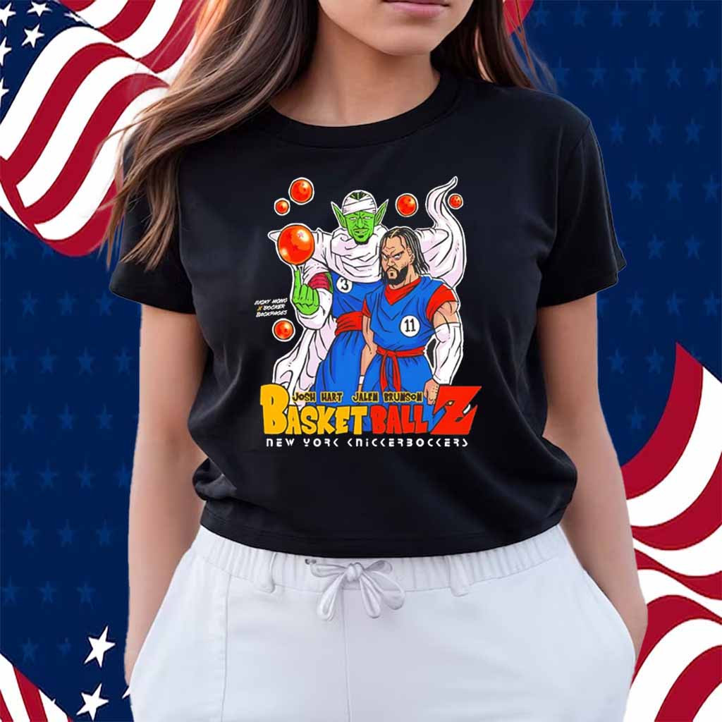 Josh Hart and Jalen Brunson New York Knicks Basketball Ball Z Shirt