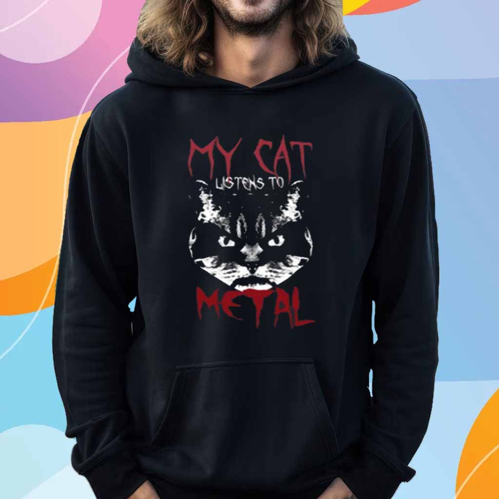 My Cat Listens To Metal T-Shirt