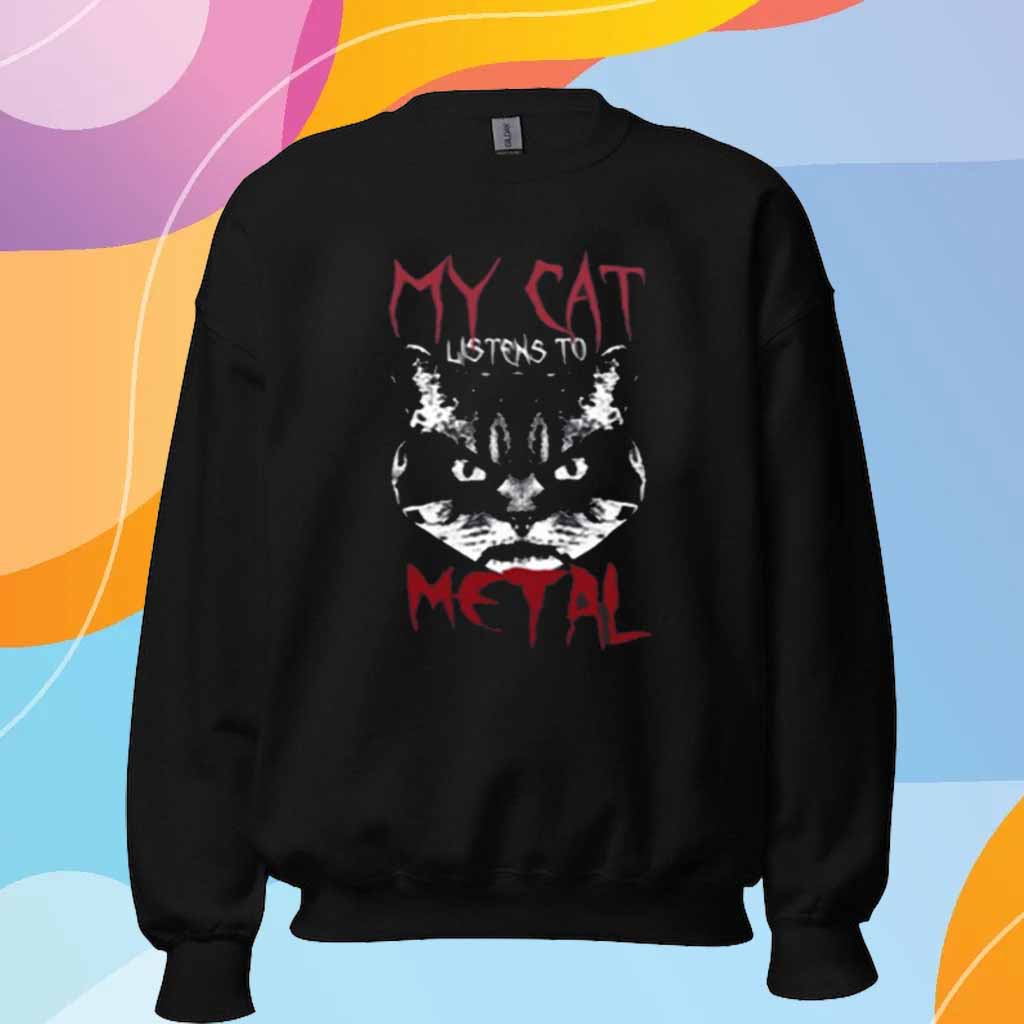 My Cat Listens To Metal T-Shirt