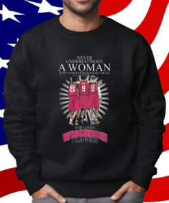 Never Underestimate A Woman Who Understands Basketball And Love Wisconsin Badgers Shirt