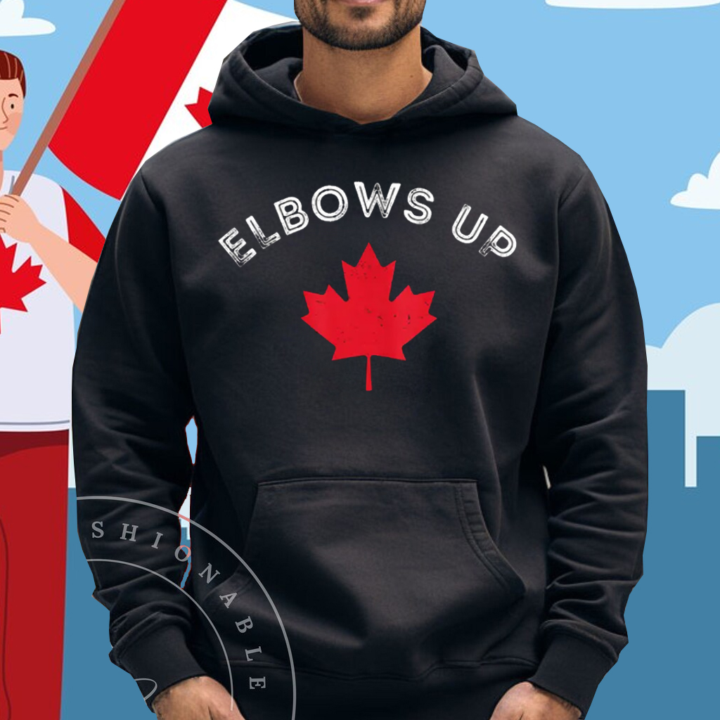Elbows Up Canada True North Strong and Free Proud Canadian T-Shirt