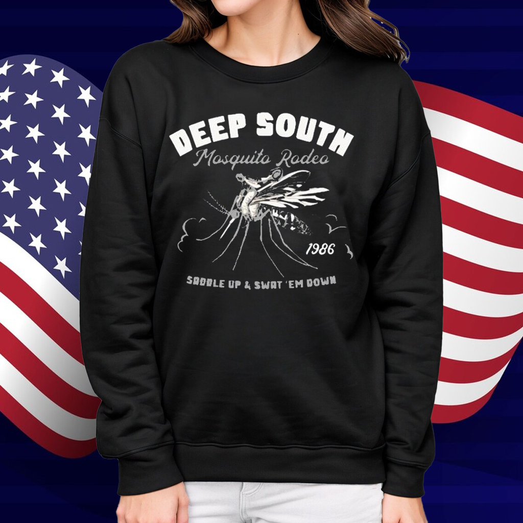Matt Mitchell Deep South Mosquito Rodeo Saddle Up And Swat ‘Em Down 1986 Shirt