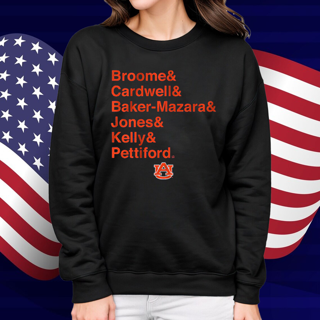 Auburn Basketball Ampersand Stars Shirt