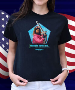 Garrett Garrison Winners Never Die Minecraft Shirt