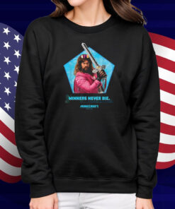 Garrett Garrison Winners Never Die Minecraft Shirt