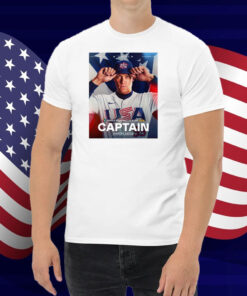 Official MLB Team USA World Baseball Classic 2025 Captain Aaron Judge New York Yankees Poster Shirt
