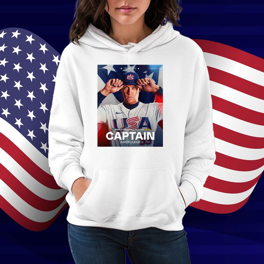 Official MLB Team USA World Baseball Classic 2025 Captain Aaron Judge New York Yankees Poster Shirt
