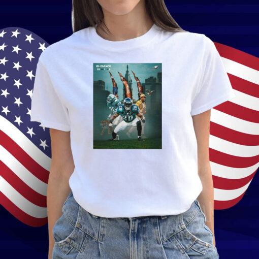 Official Philadelphia Eagles B-Dawk Brian Dawkins Sr Came In As A Tiger And Flew Into The Hall Of Fame Poster Shirt