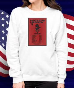 Official Poster Fantastic Negrito East Coast Tour 2025 Portsmouth WH June 25 Burlington VT June 26 Shirt