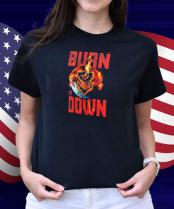 Official Seth Rollins Burn It Down WWE 2025 Shirt