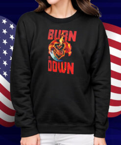Official Seth Rollins Burn It Down WWE 2025 Shirt