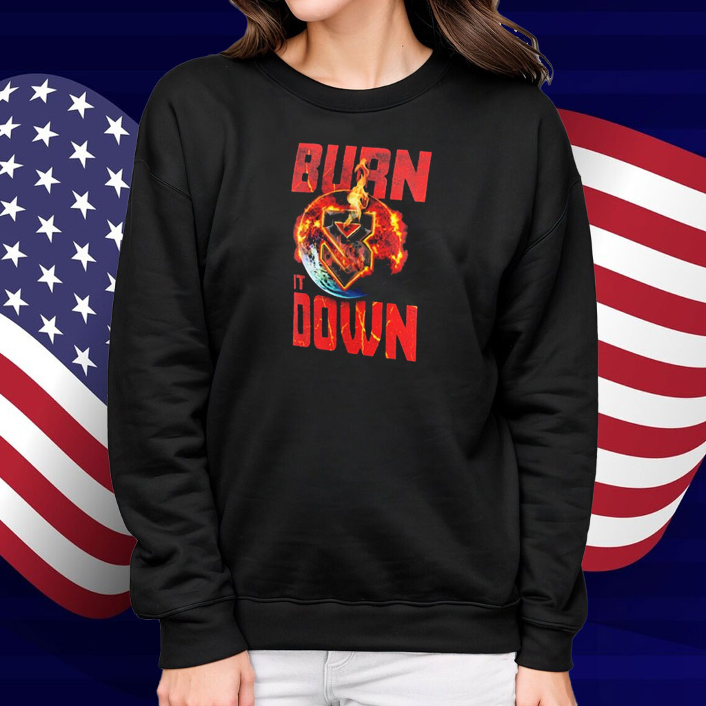 Official Seth Rollins Burn It Down WWE 2025 Shirt