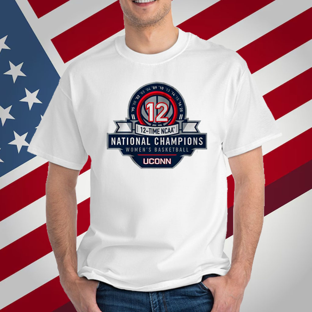 UConn WBB 12x NCAA Champions Logo T-Shirt
