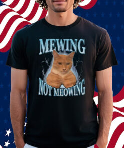 Cat Meme Mewing Looksmax Meowing Cat Trend Shirt