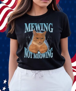 Cat Meme Mewing Looksmax Meowing Cat Trend Shirts
