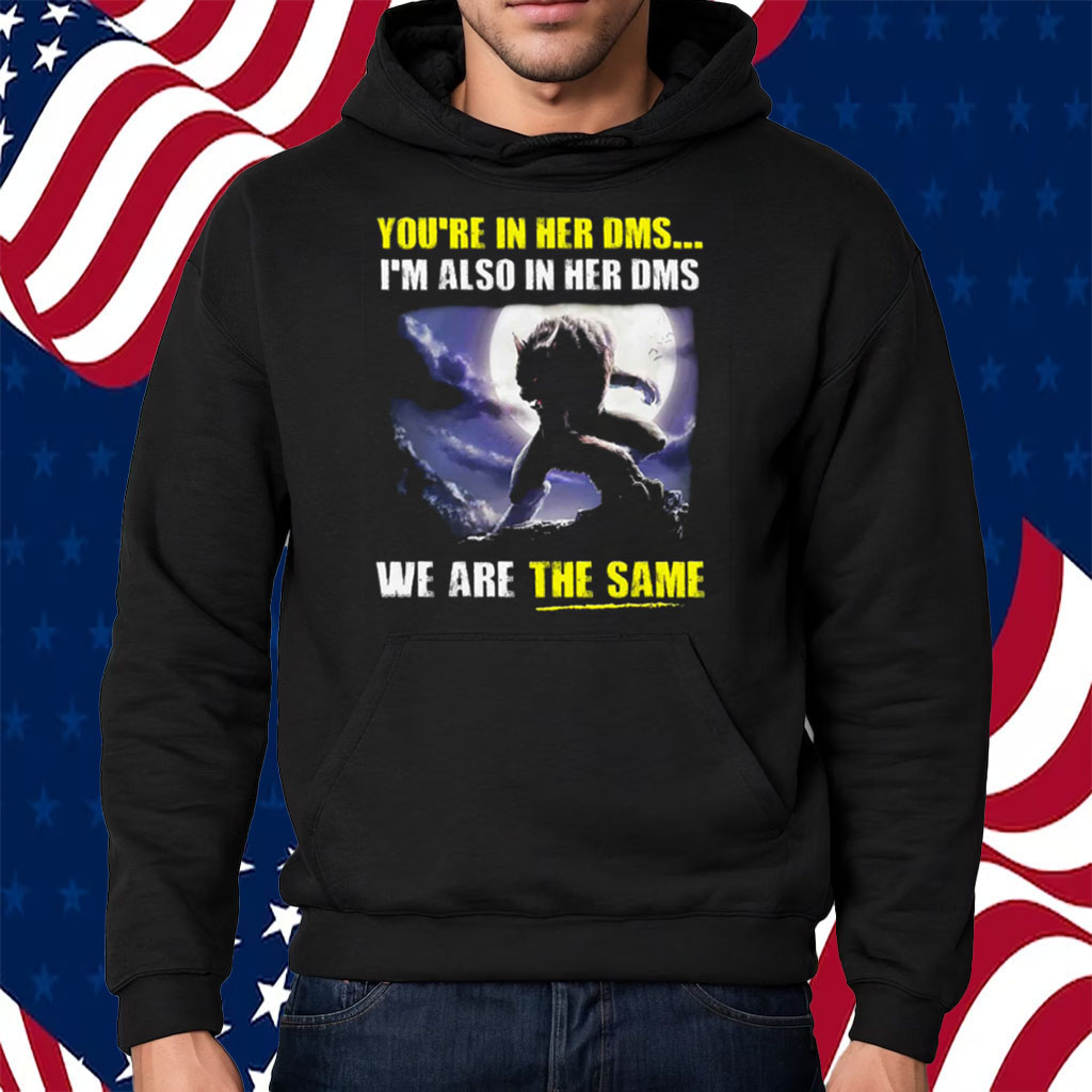 You’re In Her Dms I’m Also In Her Dms We Are The Same Shirt Hoodie