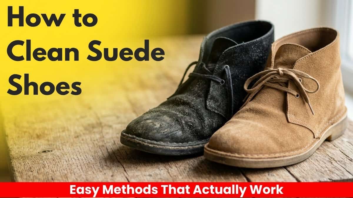 how to clean suede shoes before and after cleaning comparison