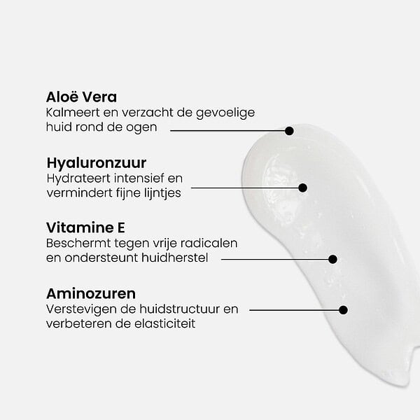 8720726135092-5 Een huidverzorgingsproduct met aloe vera, hyaluronzuur, vitamine E en aminozuren voor verzorging.