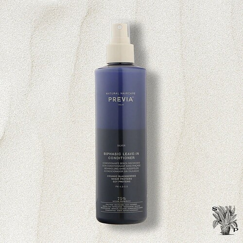 8032993668082 Zilverkleurige leave-in conditioner voor natuurlijk haar - Previa Italia, 75% natuurlijke ingrediรซnten.