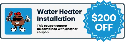 $200 OFF coupon for Water Heater Installation | Sheet Happens Plumbing & Drain