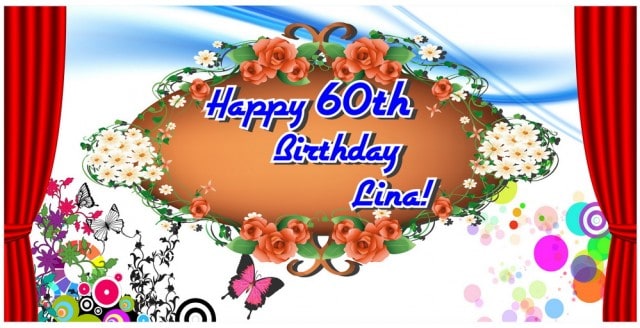 60th Birthday Banner Singapore