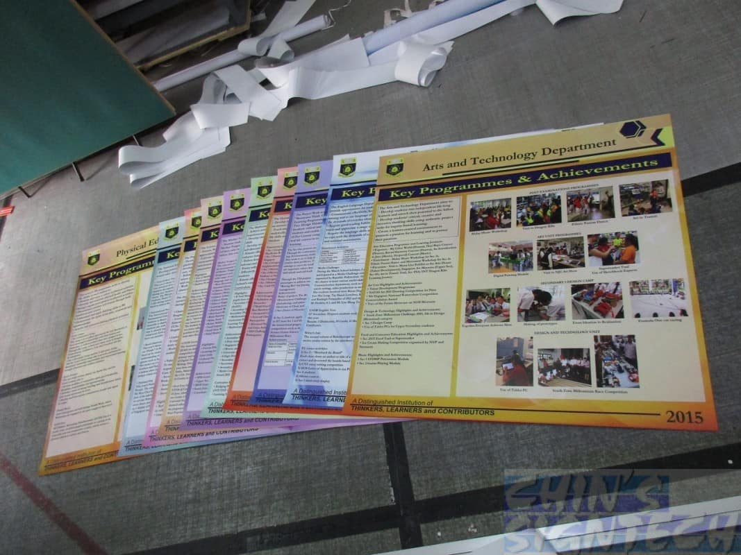 Poster printing for Beatty sec school