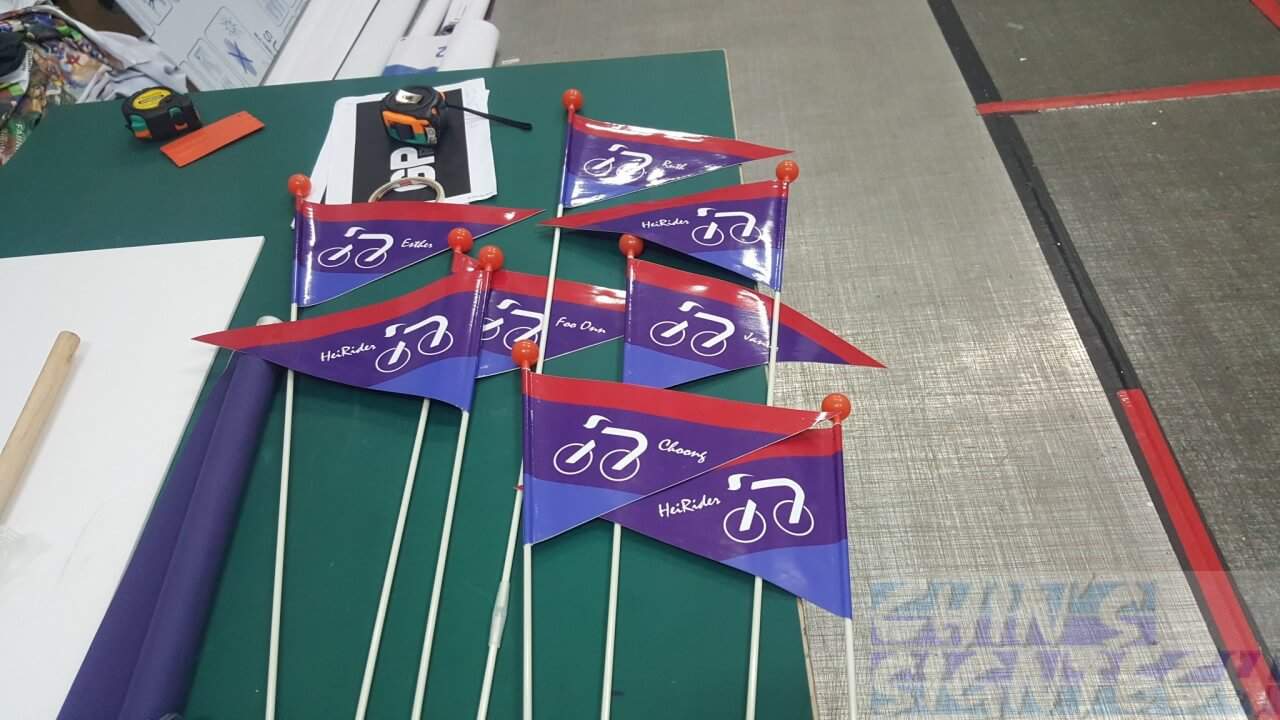 Safety Bicycle Flags for oversea travel