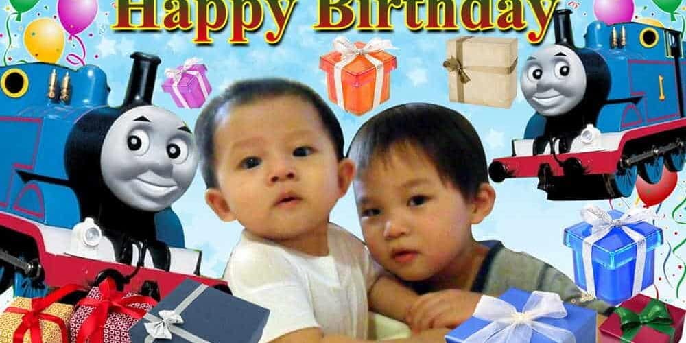Thomas & Friends Birthday Banner Singapore