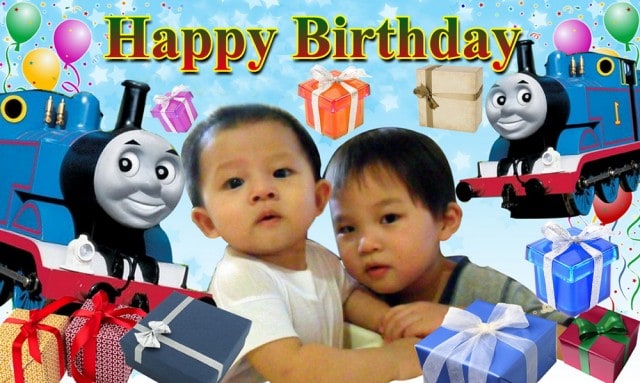 Thomas & Friends Birthday Banner Singapore