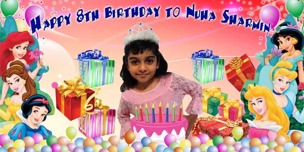 Disney Princess Birthday Banner