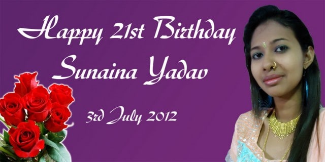 21st Birthday Banner Singapore