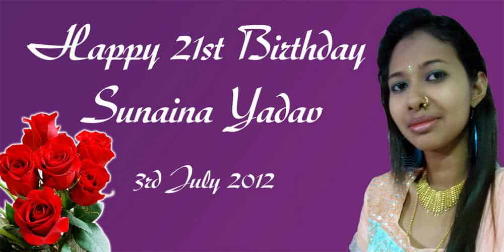 21st Birthday Banner Singapore